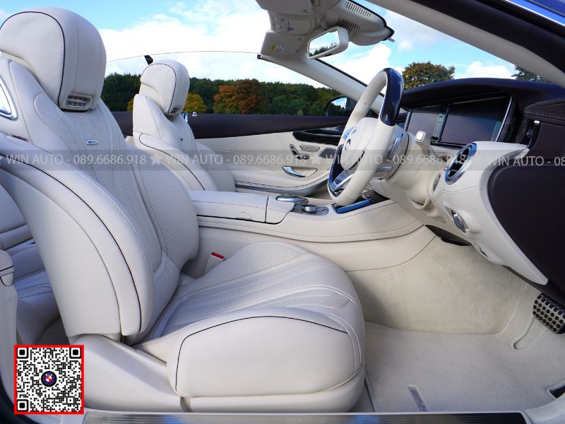 Đổi màu nội thất xe sang màu trắng