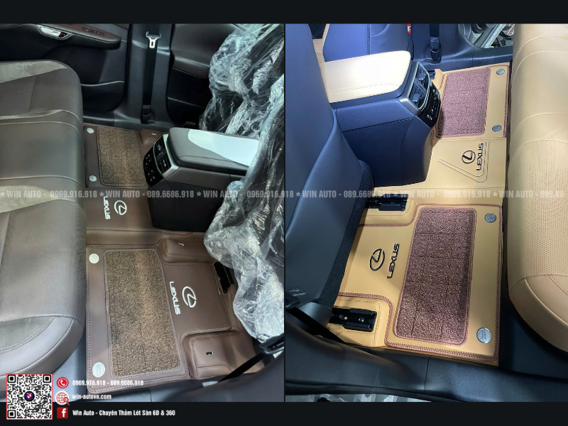 Thảm lót sàn 360 Fiber lắp đặt trên xe Lexus