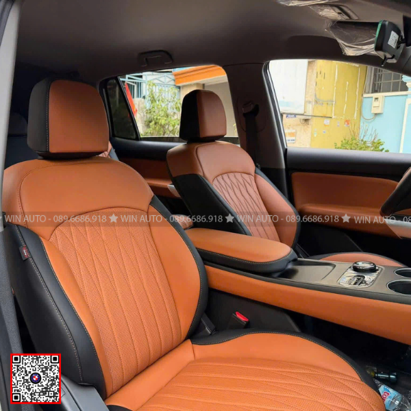 Bọc ghế xe Vinfast Limo Green màu cam
